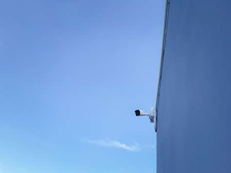 CCTV cameras are installed along the streets around Bangkok. To check traffic conditions and take care of safetyの写真素材