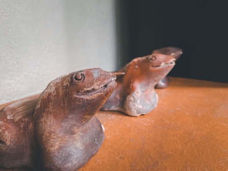 Antique decorative items is popular to decorate in house, restaurant or garden to show and create beauty for house or restaurant in Thailandの写真素材