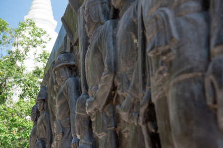 Suphanburi, Thailand - October 5, 2021 : The royal monument of King Naresuan the Great or Don Chedi Monument in Don Chedi District, Suphanburiのeditorial素材