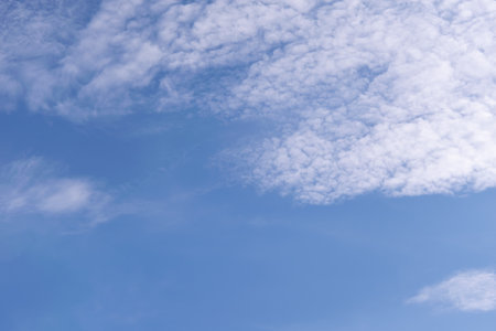 Cloudscape of natural sky with blue sky and white clouds in the sky use for wallpaper background in...