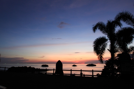 sea and sunriseの写真素材