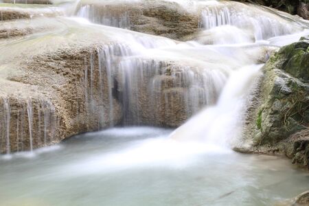 beautiful waterfall in Thailandの写真素材