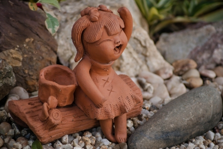 Clay dollsの写真素材