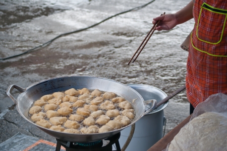 Made buns Fryの写真素材