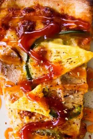 Cut off slice pizza