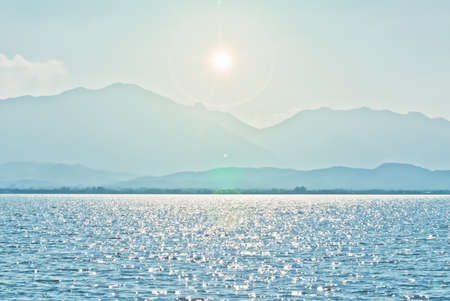 The glint of the riverの写真素材