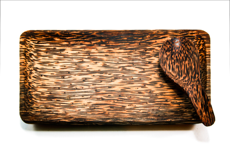 Rectangular plate made â€‹â€‹of wood