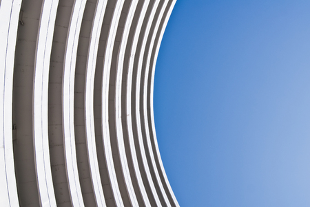 Building on the blue curveの写真素材