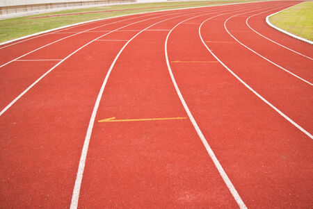 Running track bright day