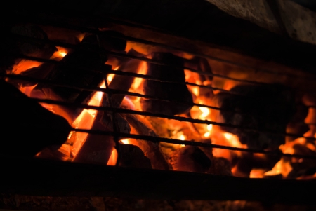 charcoal stoveの写真素材