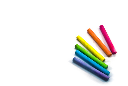 various colors of chalk