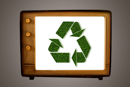 Old TV Recyclingの写真素材