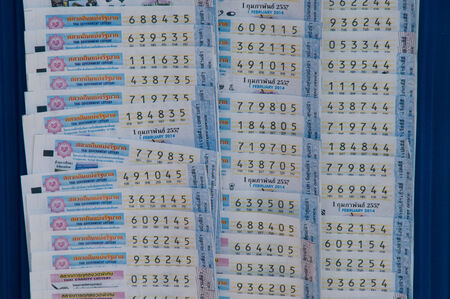 Thailand lotteryのeditorial素材