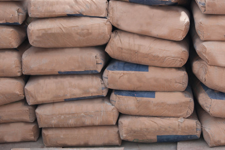 sack of cementの写真素材