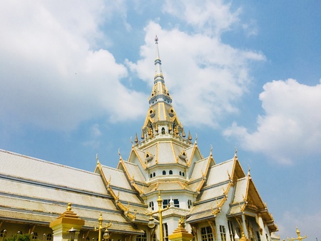 Temple, Wat luang pho sothon Thailandの素材