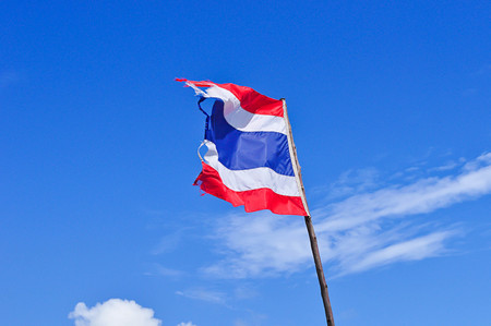 National flag of Thailandの写真素材