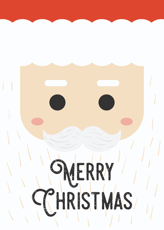 Christmas greeting card template in vintage minimal styleのイラスト素材