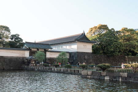 TOKYO, JAPAN - APRIL 9, 2023: Tokyo Imperial palace in Chiyoda districtのeditorial素材