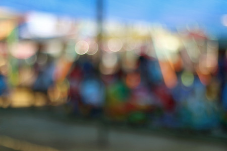 image blur and bokeh in theme park for background.の写真素材