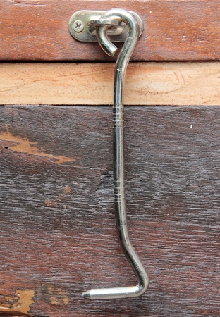 Close up of door hookの写真素材