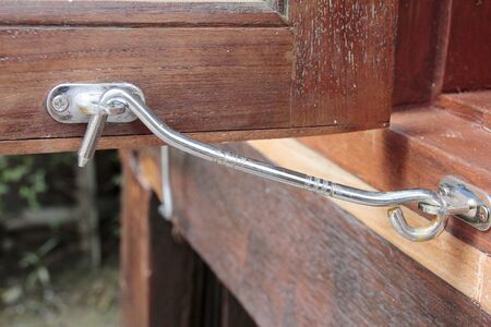 Close up of door hookの写真素材