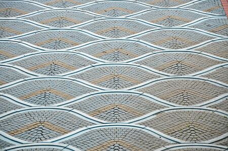 Photo of beautiful tile floor pattern の写真素材