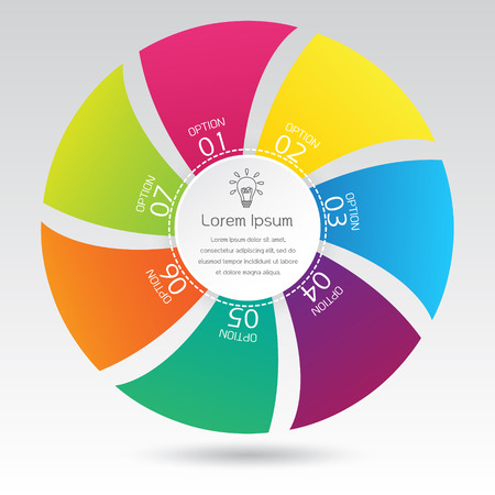 Business Infographic Circle Diagram Presentationのイラスト素材