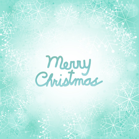 Merry Christmas Snowflakes Backgroundのイラスト素材