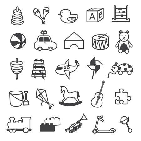 Toys Icons Collectionのイラスト素材