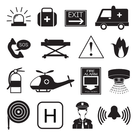 Emergency Icons Collectionのイラスト素材