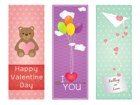 Valentine Greeting Cards Designのイラスト素材