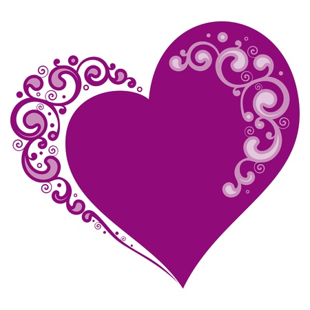 Stylized heart for Valentine's day. Vector illustrationのイラスト素材