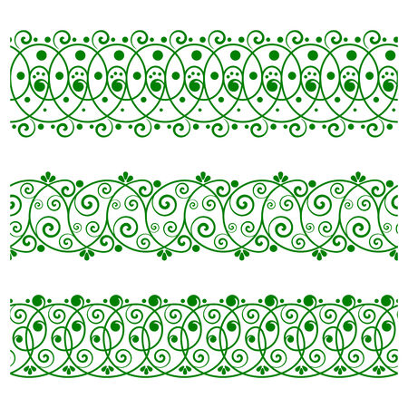 Abstract border set. のイラスト素材