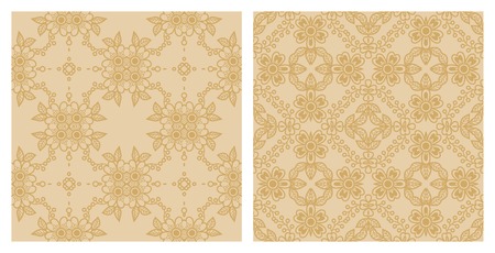 Set of abstract seamless textures. のイラスト素材