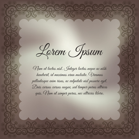 Vintage background for greeting card, invitation. Vector illustrationのイラスト素材