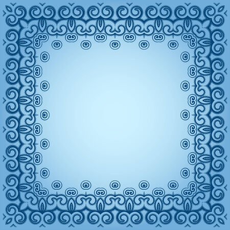 Abstract simmetric square frame. Vector illustration. Design elementのイラスト素材