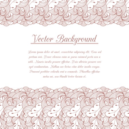 Vintage invitation decoration with lace ornament. のイラスト素材