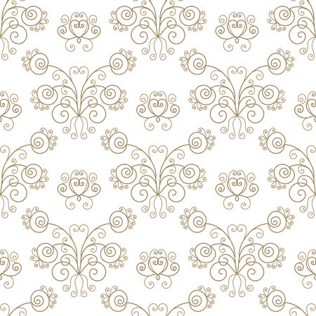 seamless pattern in retro style. Calligraphy design elementのイラスト素材