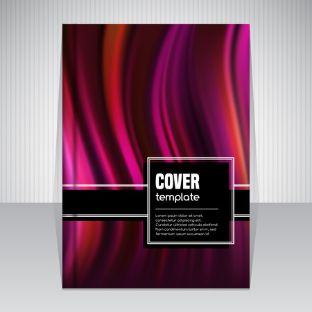 Abstract cover template for brochure or book in A4 size. Vector illustrationのイラスト素材