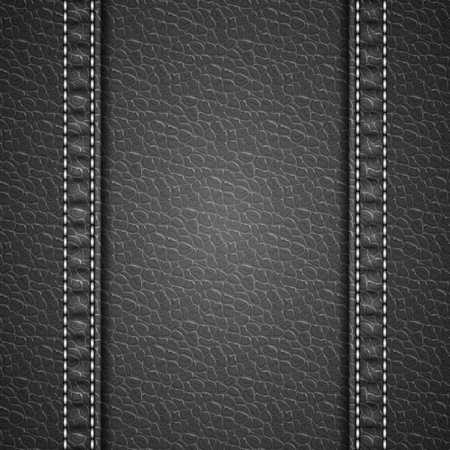 Leather texture background. Realistic leather. Vector illustrationのイラスト素材