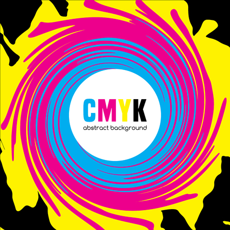 Abstract background in CMYK colors. Vector illustrationのイラスト素材