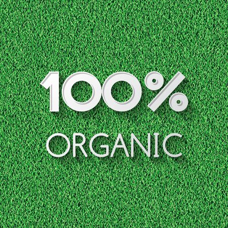 Green grass vector background with text messageのイラスト素材