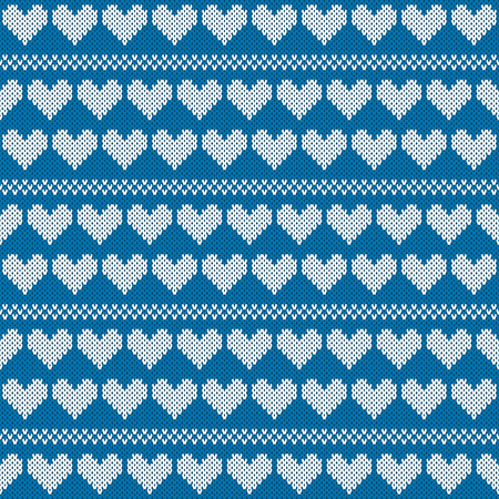 Seamless jacquard knitting pattern. Knitwear texture. Vector Illustrationのイラスト素材