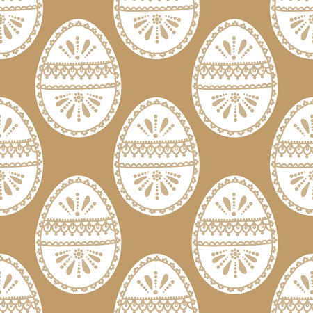 Seamless pattern with easter eggs. Background for greeting card, invitation, wrapping. Vector Illustrationのイラスト素材
