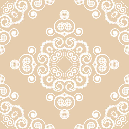 Abstract seamless pattern with curling elements. Vector Illustration.のイラスト素材