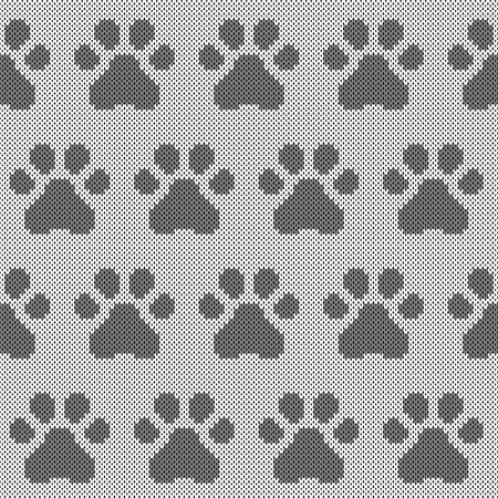 Seamless jacquard knitting pattern. Knitwear texture. Vector Illustrationのイラスト素材