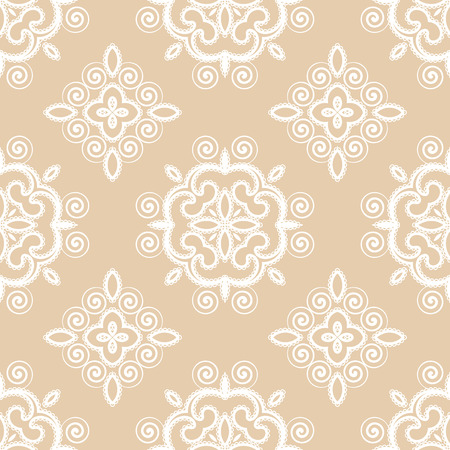 Abstract seamless pattern with curling elements. Vector Illustration.のイラスト素材