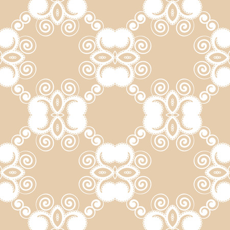 Abstract seamless pattern with curling elements. Vector Illustration.のイラスト素材
