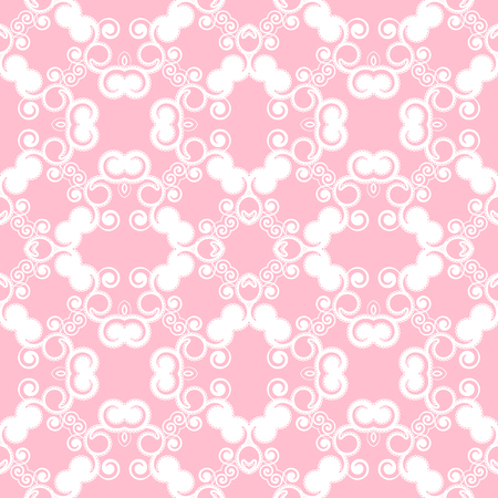 Abstract seamless pattern with curling elements. Vector Illustration.のイラスト素材