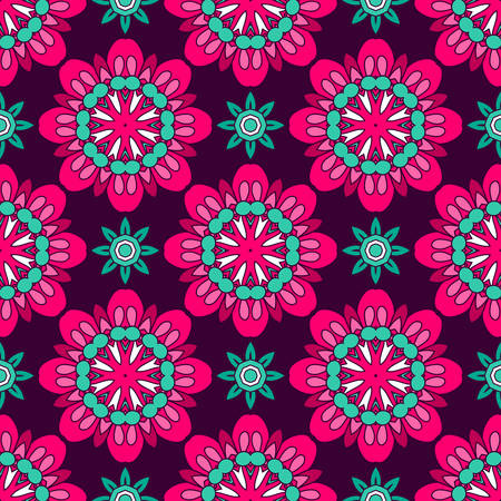 Abstract stylized floral pattern